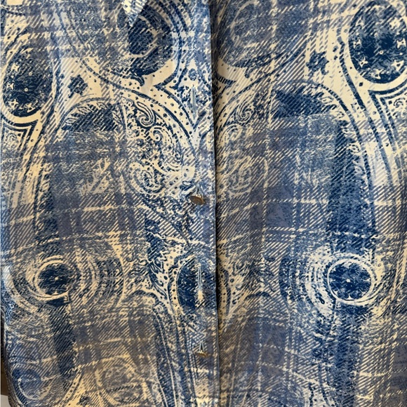 Escada Blue and White Women's Blouse - Picture 15 of 15